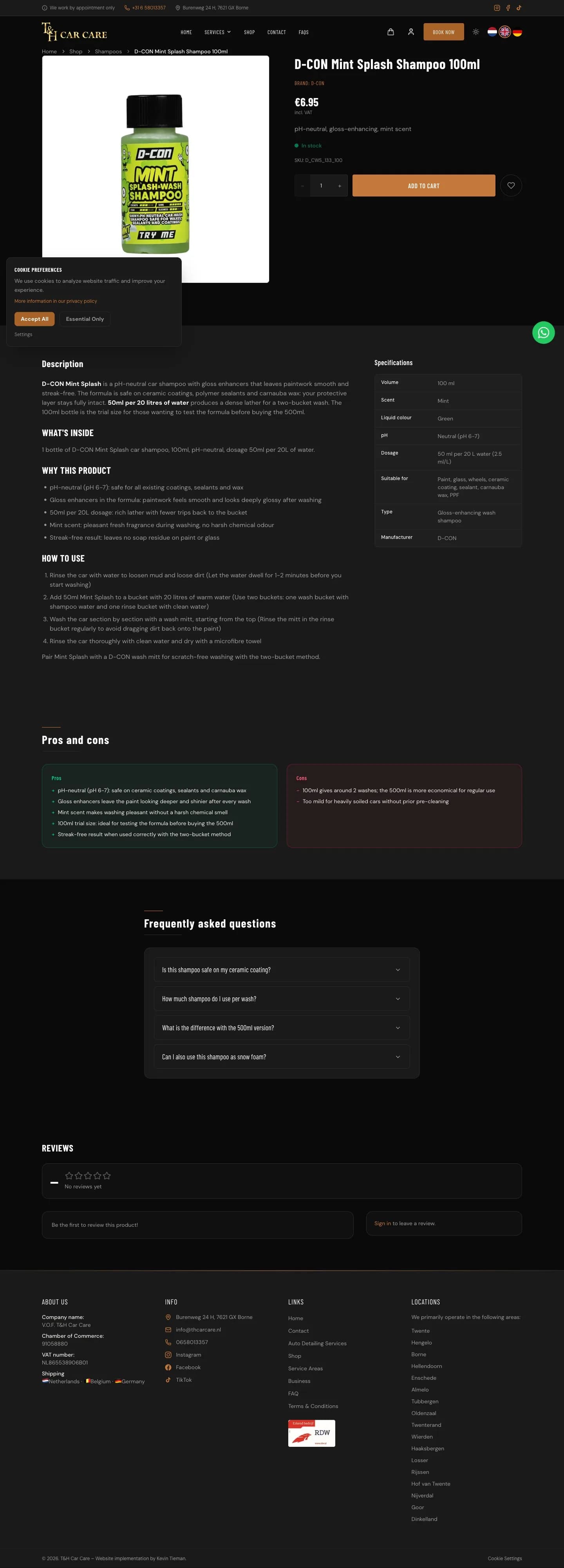 Engelse versie van dezelfde productpagina, met identieke sectie-structuur en parity met de Nederlandse versie.